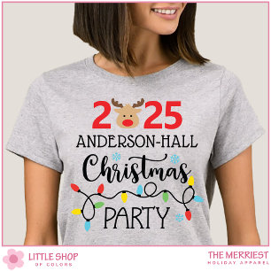 Custom Family Christmas Party T-Shirt