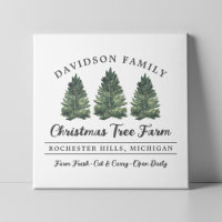 Custom Family Christmas Tree Farm Holiday