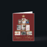 Custom Family Christmas tree photo Year Review Red Holiday Card<br><div class="desc">Family Chronicles: A Year in Review (Red Holiday Photo Card) Christmas isn't just a celebration of one day; it's a celebration of the 365 days that brought you to it. The magic of this card lies in its ability to encapsulate your family's year-long journey, painting a rich tapestry of memories,...</div>