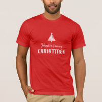 Custom family Christmas tree simple modern