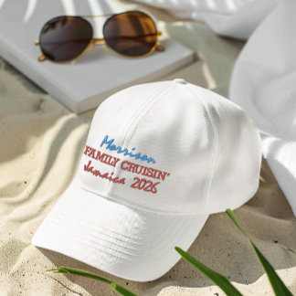 Custom Family Cruise Embroidered Hat