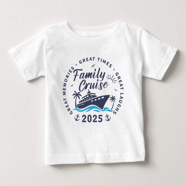Custom Family Cruise Group Matching Cruise Trip Baby T-Shirt (Front)