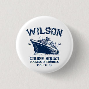 Custom Family Cruise Men's Basic T-Shirt 3 Cm Round Badge