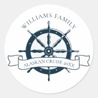 Custom Family Cruise Ship Vintage Nautical Wheel
