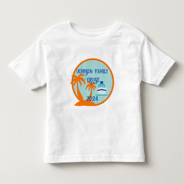Custom Family Cruise Toddler T-Shirt (Front)