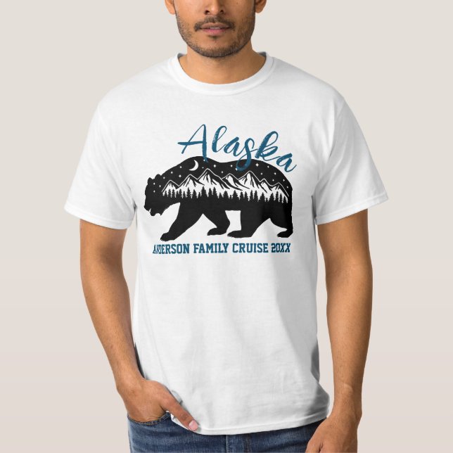 Custom Family Cruise Trip Bear Mountains T-Shirt (Front)