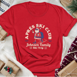 Custom Family Friends Group Ski Trip Snowboard T-Shirt