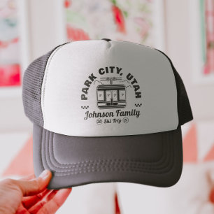 Custom Family Friends Ski Trip Matching Group Trucker Hat