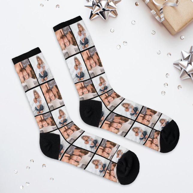 Custom Family Kids Photo Collage Socks (Creator Uploaded)