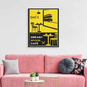 Custom Family Kitchen Canvas Print