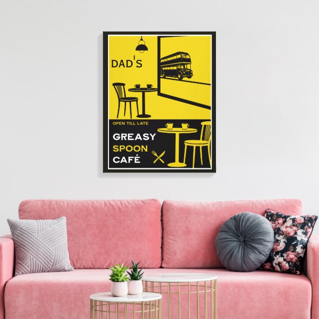 Custom Family Kitchen  Canvas Print (Insitu(LivingRoom))