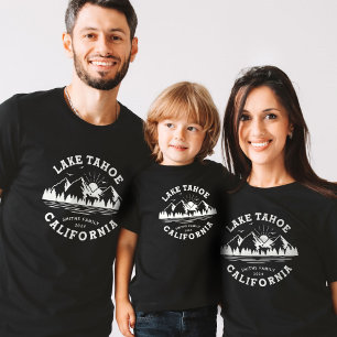 Custom Family Lake Camping Vacation Group Matching T-Shirt