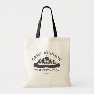 Custom Family Lake Camping Vacation Group Matching Tote Bag
