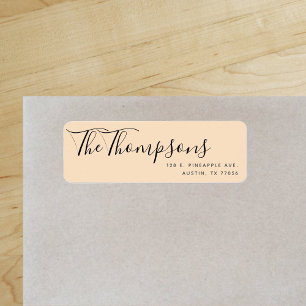 Custom Family Last Name Sandy Return Address