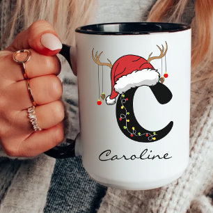 Custom Family Monogram Holiday Mug for Mum