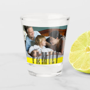 Custom Family Name and Photo Shot Glass