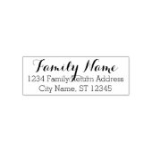 Custom Family Name and Return Address - Whimsy 2 Self-inking Stamp (Design)
