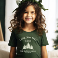 Custom Family Name Christmas Tree Farm Retro