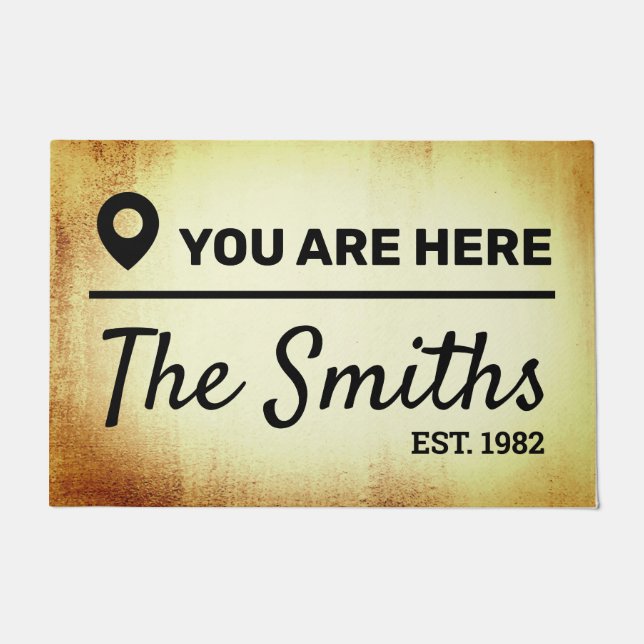 Custom Family Name Doormat (Front)