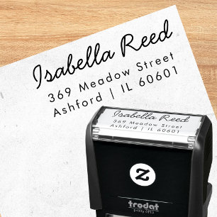 Custom Family Name Envelope Rubber Stamp