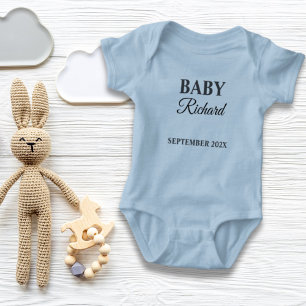 custom family name last name baby birth bodysuit