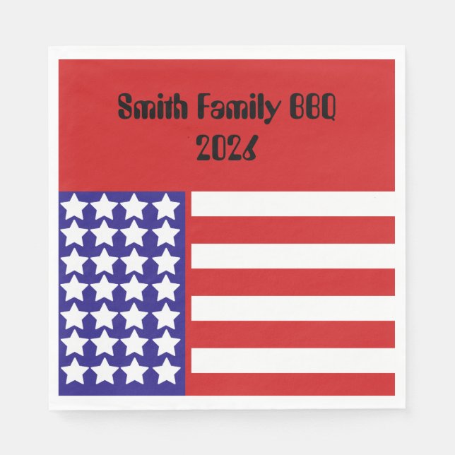 Custom Family name Napkin (Front)