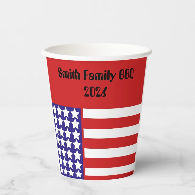 Custom Family name Paper Cups (Front)