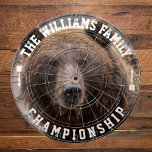 Custom Family Name Personalised Bear Photo Dartboard<br><div class="desc">Add your family name,  and easily create your personalised family name dartboard. Click the PERSONALIZE button to change the text colour.</div>