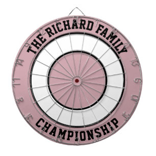 Custom Family Name Personalised Dartboard