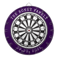 Custom Family Name Personalised Dartboards