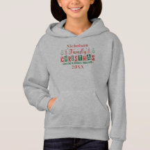 Custom Family Name Red Green Christmas