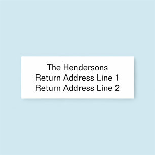 Custom Family Name Return Address Rubber Stamp