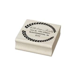 Custom Family Name Return Address Rubber Stamp