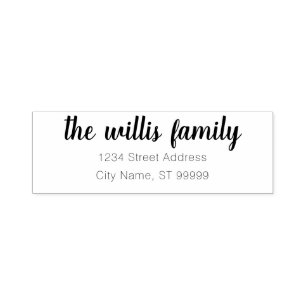 Custom Family Name Return Address Self-inking Sta Stamp