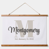 Custom Family Name Sign Established Gift Idea