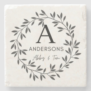 Custom Family Name Stone Coaster