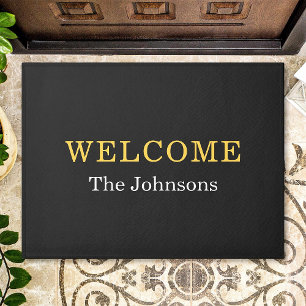 Custom Family Name Text Personalised Doormat