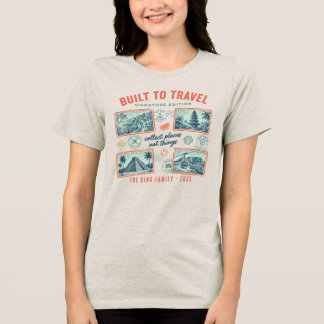 Custom Family Name Vacation Tri-Blend Shirt