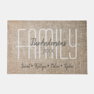 Custom Family Names Doormat