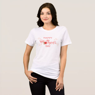 Custom Family Names Mother’s Day Heart Script Tri-Blend Shirt