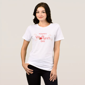 Custom Family Names Mother’s Day Heart Script Tri-Blend Shirt