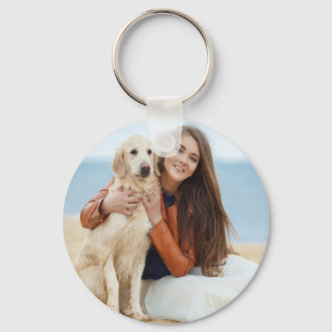 Custom Family Pet Photo Keychain Gift