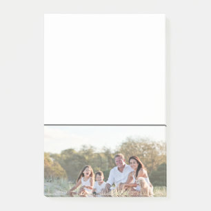 Custom family photo add photo stylish personalised post-it notes