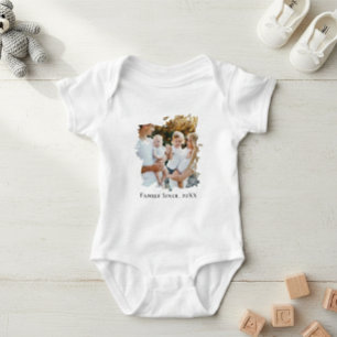 Custom Family Photo Baby Bodysuit - Personalized