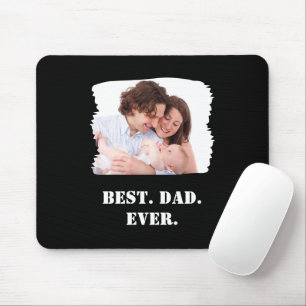 Custom Family Photo Best Dad Ever Father's Day Mouse Pad