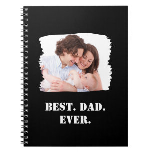 Custom Family Photo Best Dad Ever Father's Day Notebook