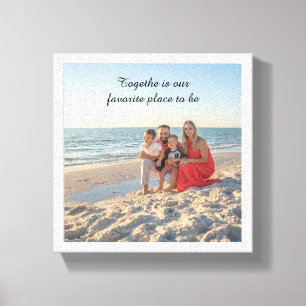 Custom Family Photo Canvas – Holiday Motivational  Print