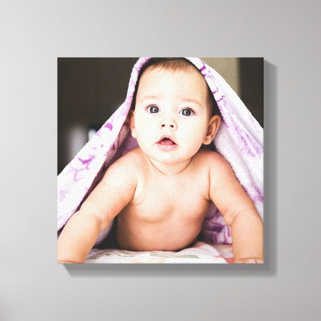 Custom Family Photo Canvas Print (Front)