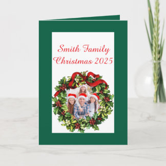Custom Family Photo Christmas Card