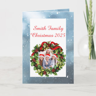 Custom Family Photo Christmas Card